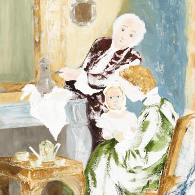 Blanche I Huile sur toile - 120 x 60