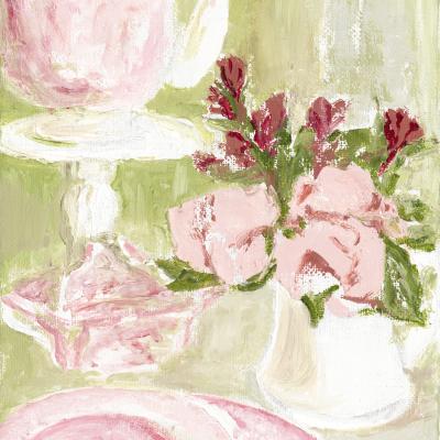 Fleur de thé I huile sur toile - 22 x 16