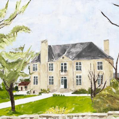 Manoir de Tourpes I Huile sur toile - 54x73